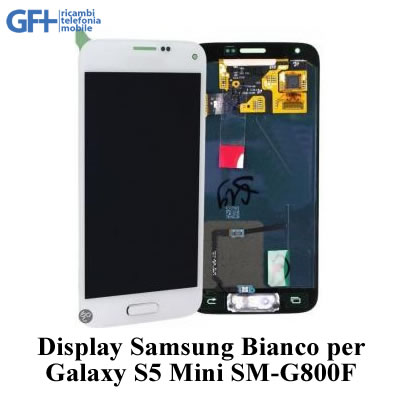 LCD Display Completo BIANCO Samsung S5 Mini SM-G800F